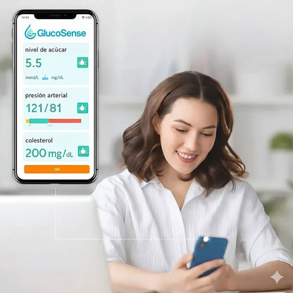 GlucoSense™ 3-in-1: Glucose, Blood Pressure, and Oxygen Without Needles + Exclusive Gift
